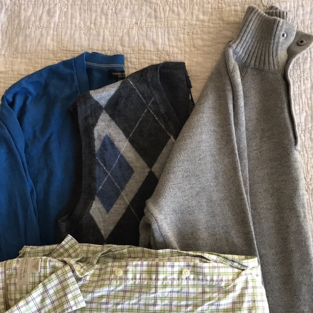Banana republic bundle of shirt and sweaters